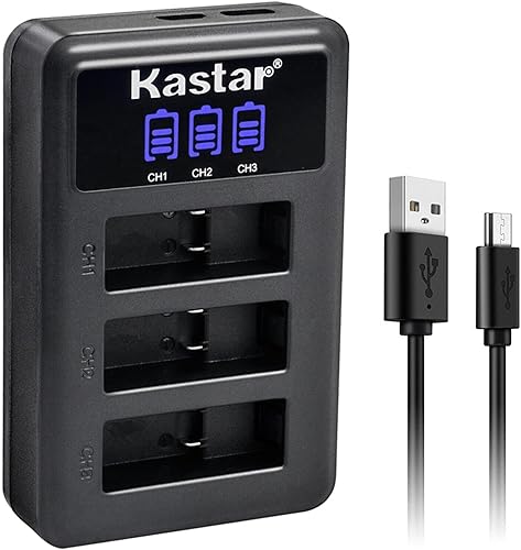 Miniatura 9 de Kastar 1 paquete de batería y cargador USB triple LCD compatible con GoPro ADDBD-211 ADBAT-001 ADDBD-001, GoPro HERO11 HERO 11 Black Action, HERO10