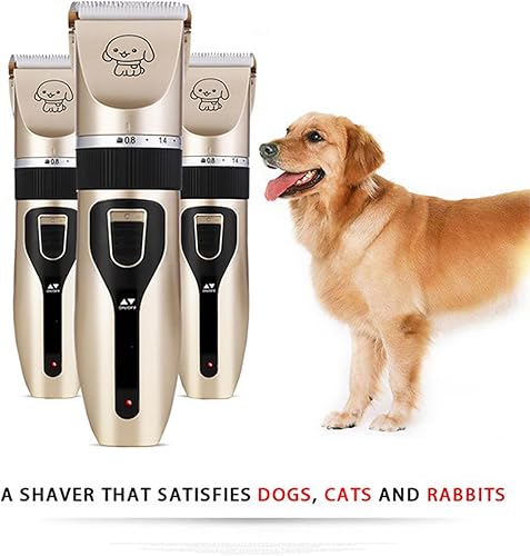 Miniatura 5 de Kit de cortapelos para mascotas resistente, material de cerámica, bajo ruido, adecuado para perros pequeños, gatos, pájaros y más