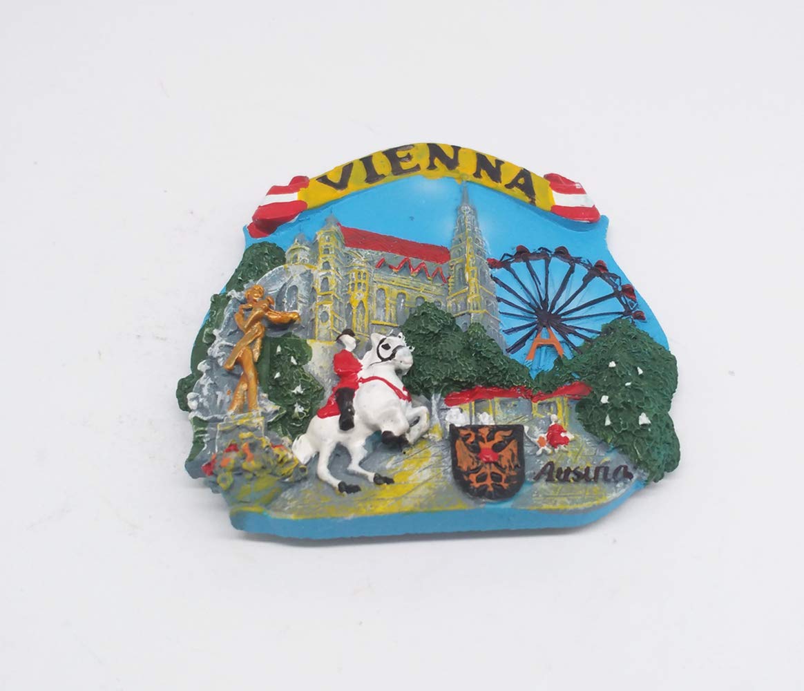 Vienna Austria 3D magnete da frigorifero souvenir regalo, resina fatta