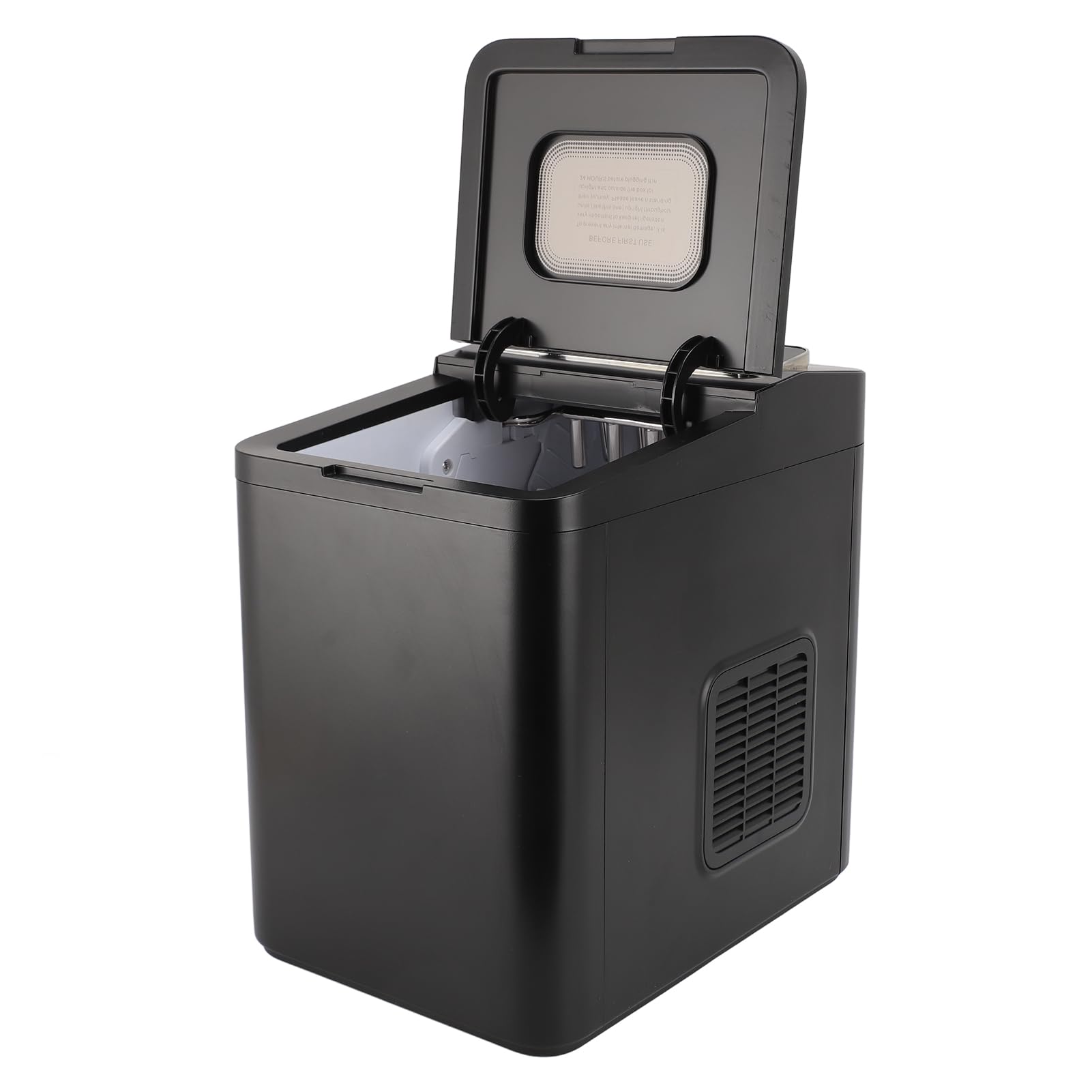 Countertop Ice Maker, PP 50/60Hz Small Portable Ice Machine, 26lbs/24Hrs, 9 Ice Cubes in 8 Mins, Ideal for Home, Kitchen, Party, Bar, Camping (US)