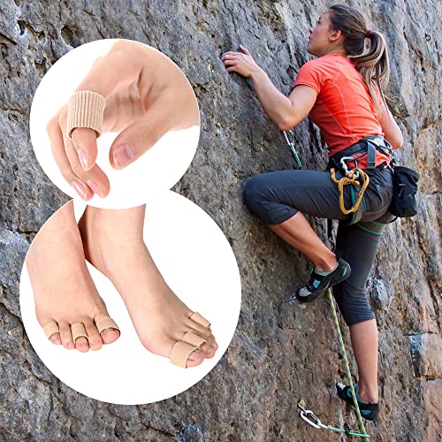 Image of Blulu 24 Pieces Toe Tubes 0.98 Inches Cushion Tube Corn Pads for Toes Sleeves Soft Gel Protectors for Cushions Corns Blisters Calluses 3 Size(Skin Color,Assorted Sizes)