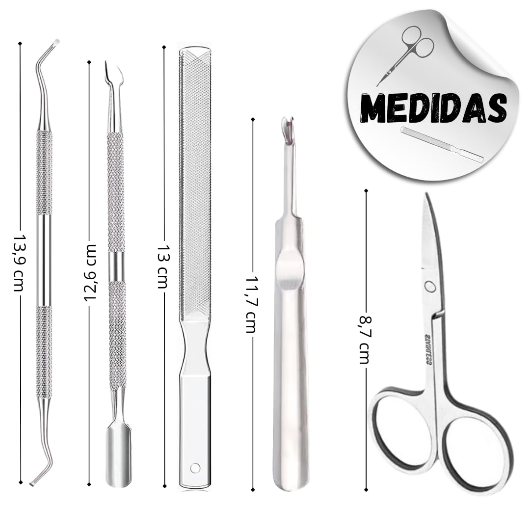 Professional Nail Clipper Set, Stainless Steel Nail Clippers, Nail Clippers Kit Professional 7 Pieces - Image 2