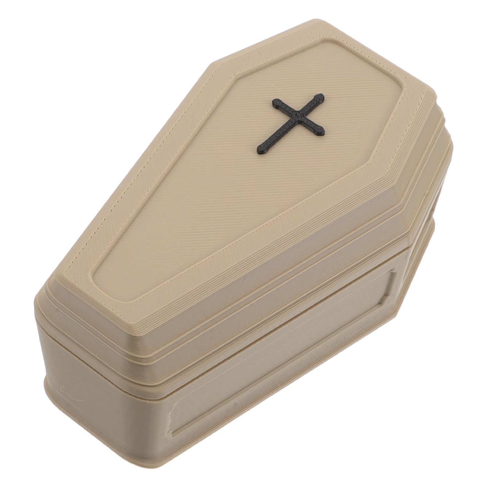 EXQUIMEUBLE Reptile Memorial Coffin Pet Burial Boxes Resin Box Khaki