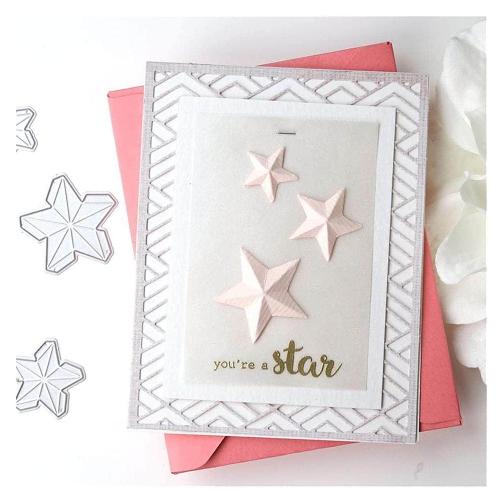 Scrapbooking Stencils Metalen snijden Matrijzen, Embossing Ambachten Maarzen, Dier Alfabet Carbon Staal Sjabloon Mold voor DIY Kaarten Maken Fotoalbum Crafting Card 4D Decoratie Type 8