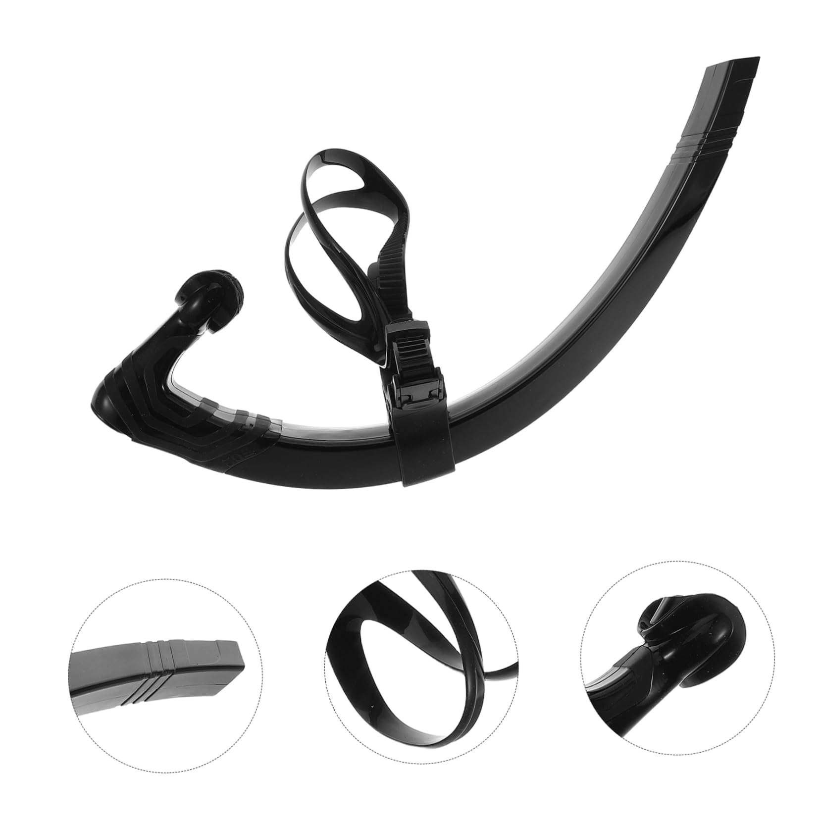 Toddmomy Snorkel para Nadar Correa Ajustable Cabeza Boquilla De Silicona De Montaje Central Equipo De Snorkel para Entrenamiento Piscina y Aguas Abiertas para Adultos