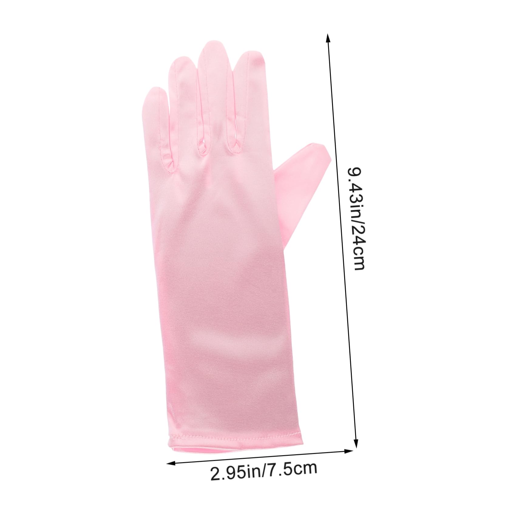 KESYOO 3 Pairs Girls Dress Gloves White Skirt Gloves for Kids Party Supplies Wedding Flower Girl