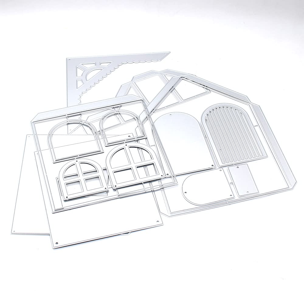 KSCRAFT 3D Big House - Troqueles de corte de metal para hacer álbumes de recortes, tarjetas, suministros de decoración divertidos para niños