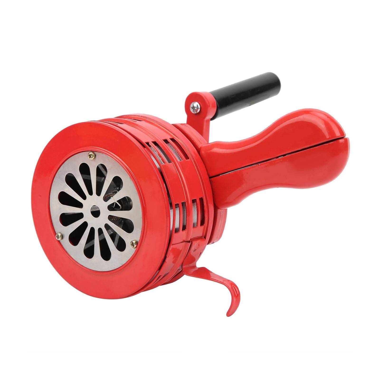 Picadora de Carne Manual, Sirena de manivela roja 120DB Alarma Manual portátil for escuelas Eventos Deportivos de Emergencia