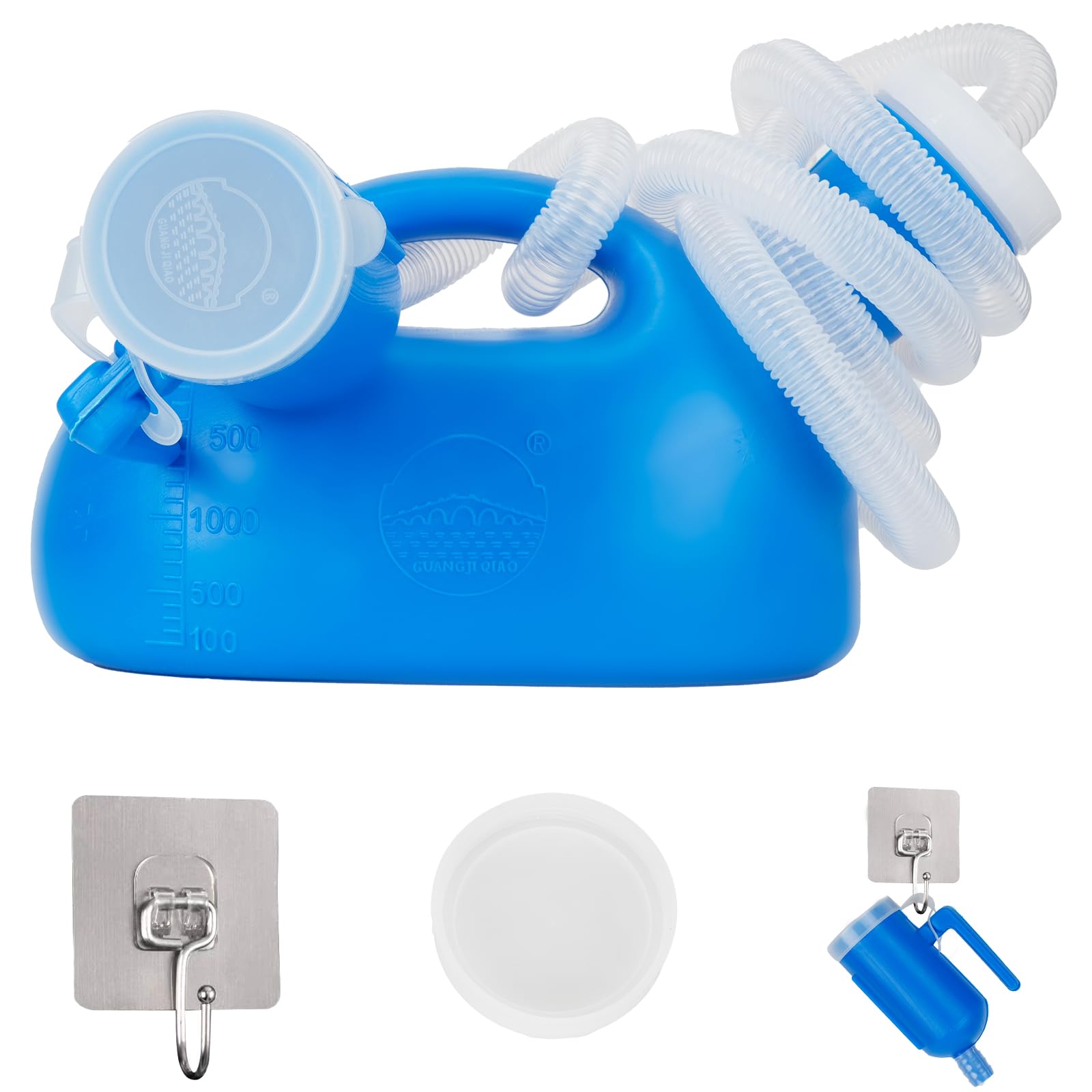 Urinals for Men: Urine Bottle, Portable Urinal for Men, Urinal,Reusable Pee Bottles (2000ml, 63