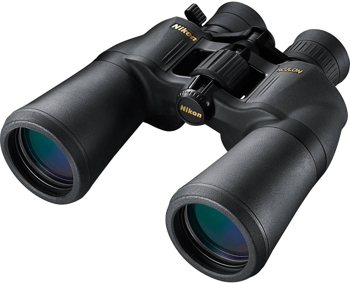 ACULON A211 10-22x50 Binocular | Multilayer coating, Porro prism Binocular with turn and slide eyecups, Tripod Adaptable | Official Nikon USA Model