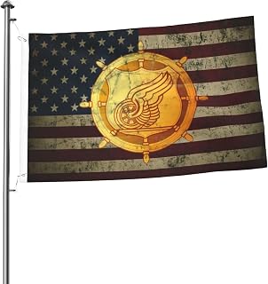 US Military Transportation Corps Branch Insignia 2x3FT Flag Double-Sided – Indoor/Outdoor Decor, Vibrant Colors, All-Season Use24