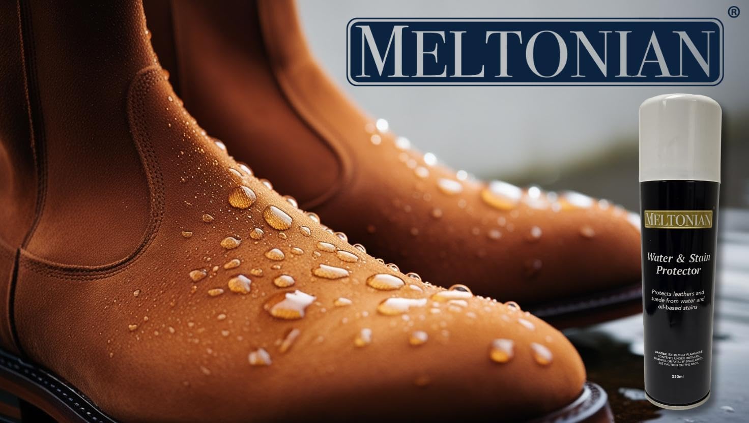 Meltonian Water and Stain Protector 250ml - Waterproof Shoe Spray for Leather & Suede, Protects from Oil Stains - Image 6