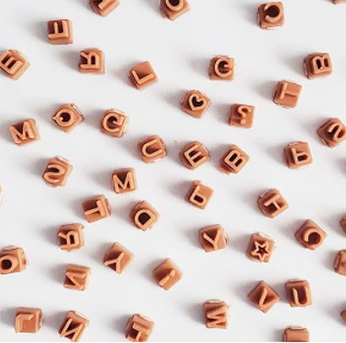 Miniatura 7 de Sellos de letras para arcilla, sellos de plástico del alfabeto para arcilla, letras del alfabeto pequeño, kit de sellos de cerámica, accesorios para