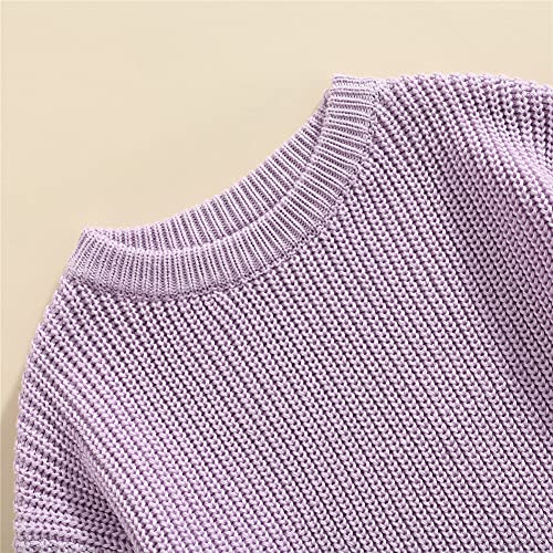 Image of Afunbaby Baby Girl Boy Knit Sweater Blouse Pullover Sweatshirt Warm Crewneck Long Sleeve Tops for Infant Toddler