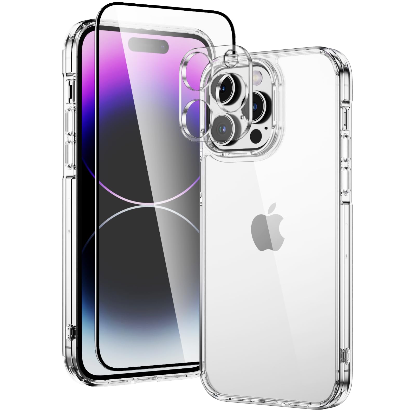 Penekin Compatible for iPhone 14 Pro Case with Screen Protector & Camera Protector, Military-Grade Protection, Yellowing Resistant, Compatible with