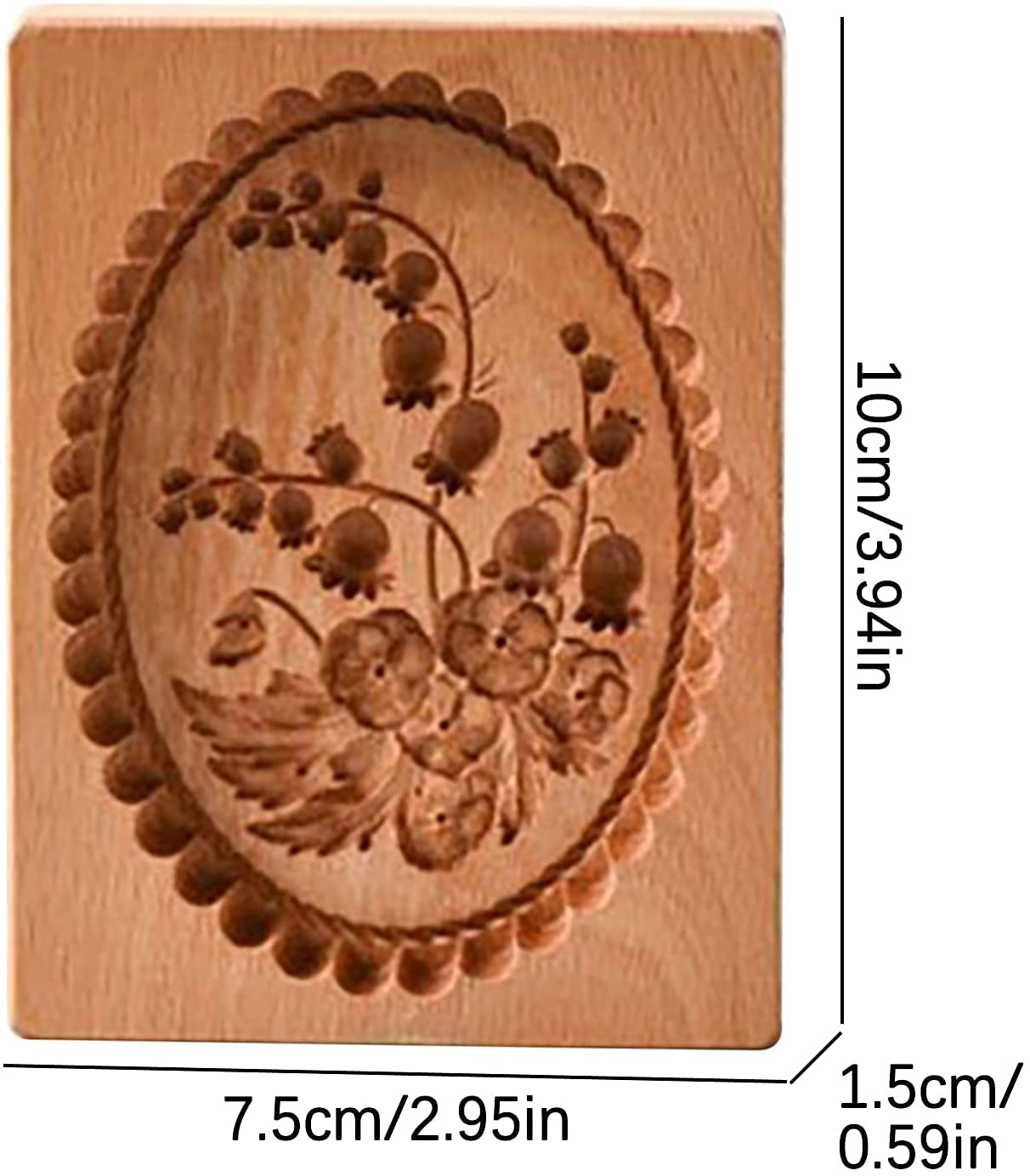 Moule à biscuits en bois pour la cuisson moule à biscuits Framboise Emporte-pièce pour tampon à biscuits | CA