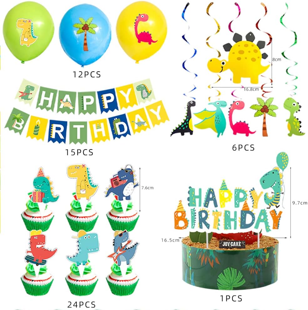 44Piece 5Piece Set Dinosaur Balloon Birthday Dinosaur Birthday Decorations Dinosaur Party