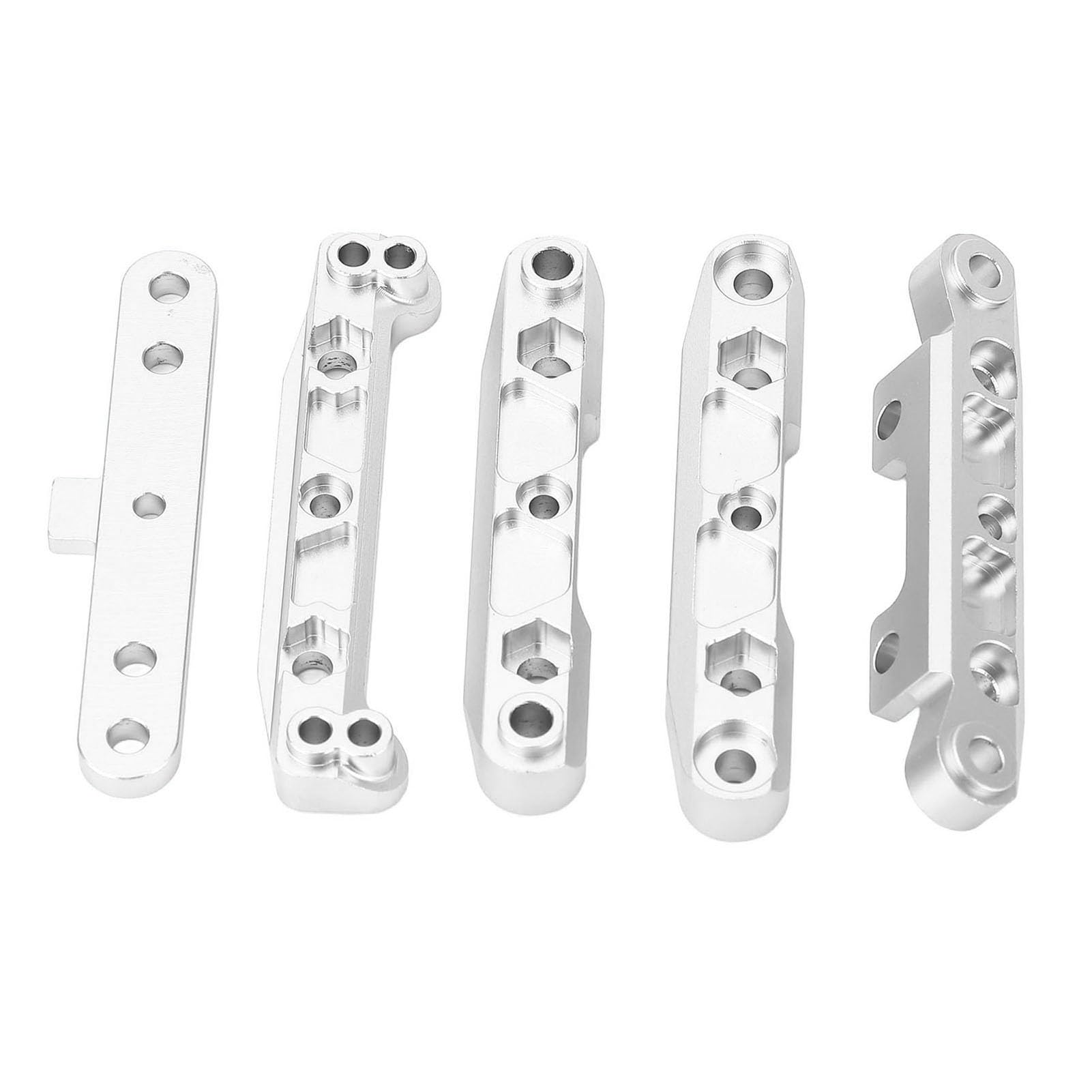 Wspornik Tylnego Wahacza ze Stopu Aluminium do Samochodu FS ATOM 1/8 RC, Wytrzymała Konstrukcja, zastosowanie: Samochód FS ATOM 6S 1/8 RC (SILVER)