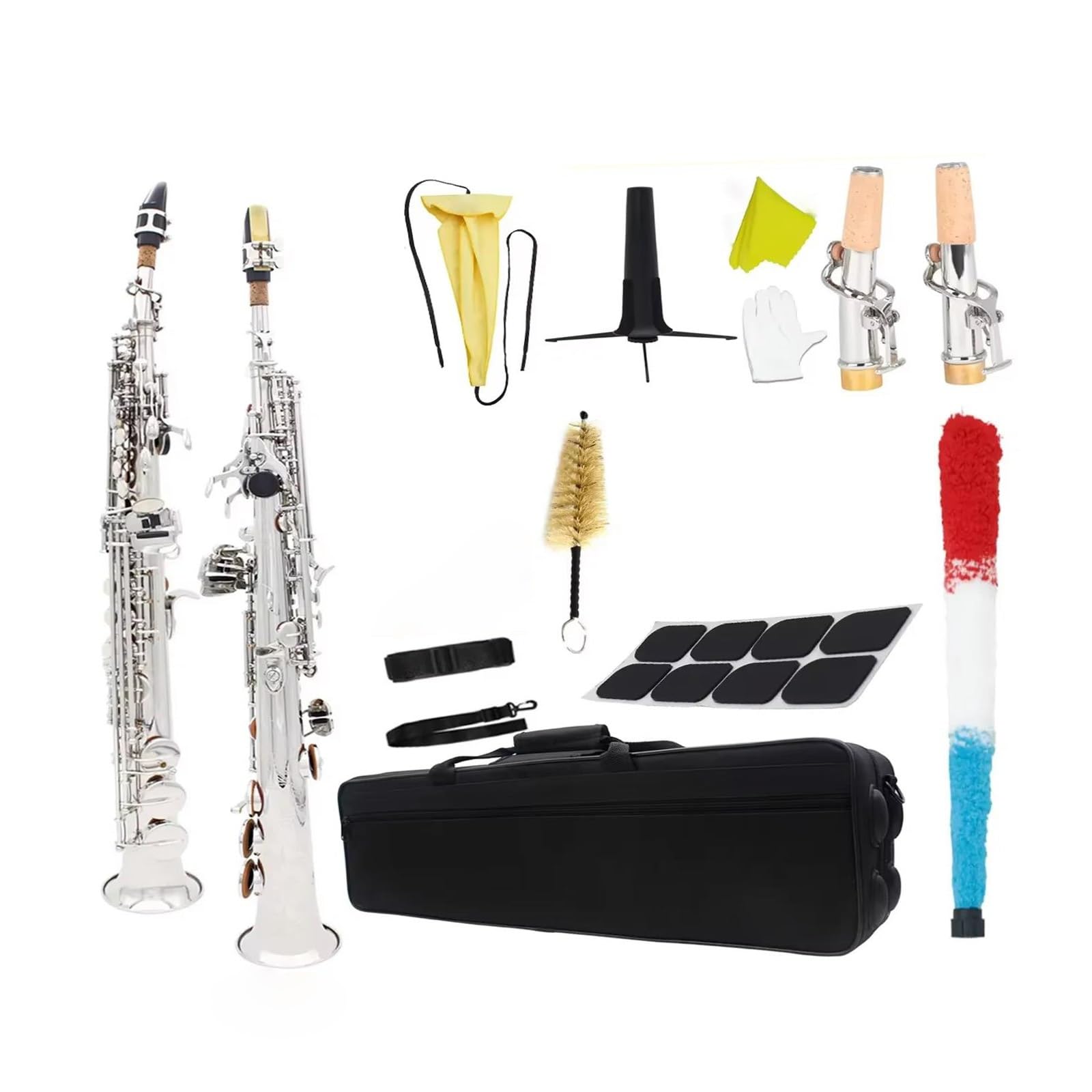Saksofony dla miłośników muzyki Mosiężny saksofon sopranowy Bb Straight Professional(S60S)