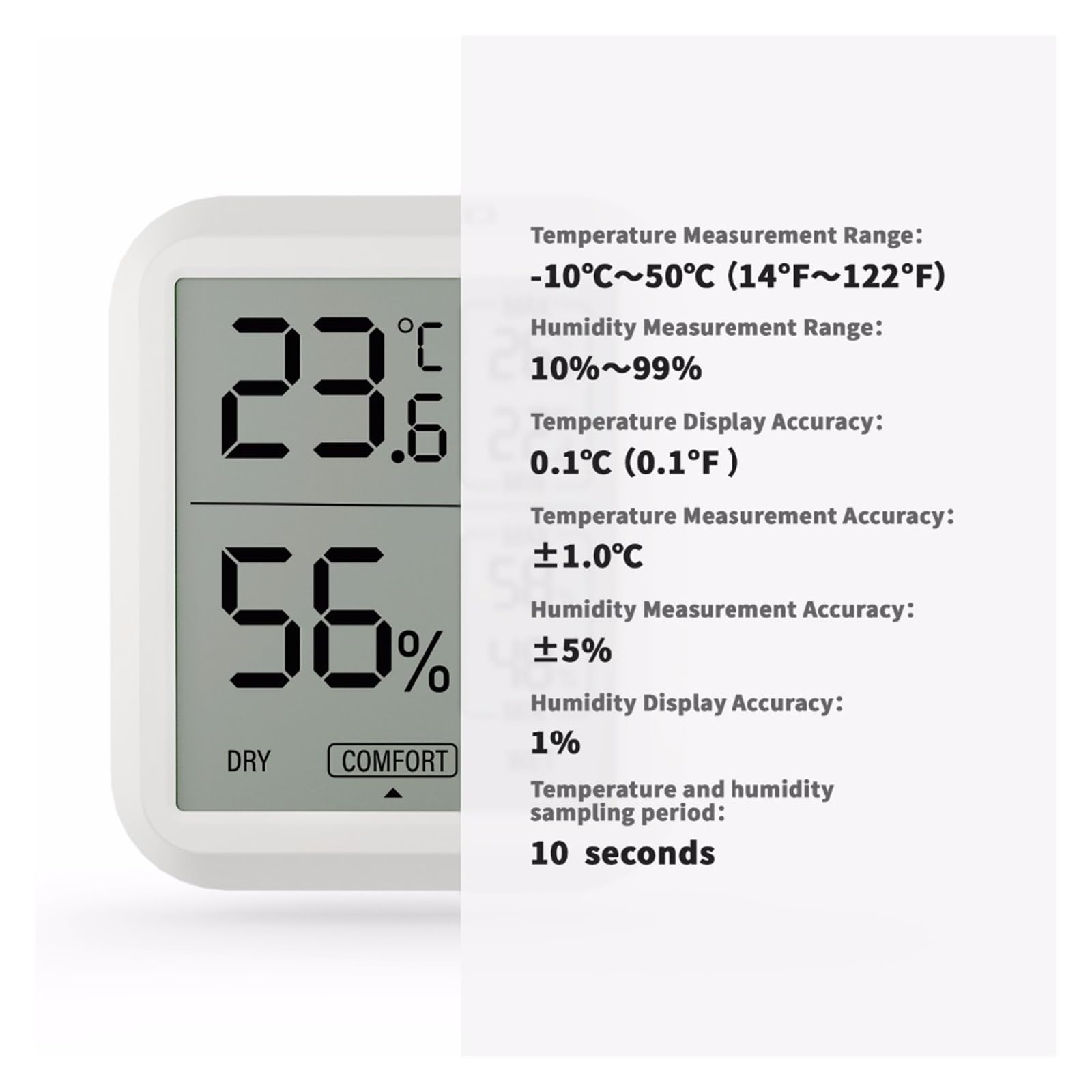 Cyfrowy termometr elektroniczny Higrometr Wiele zastosowań dla miernika temperatury i wilgotności Alarm Pogoda Jakość powietrza