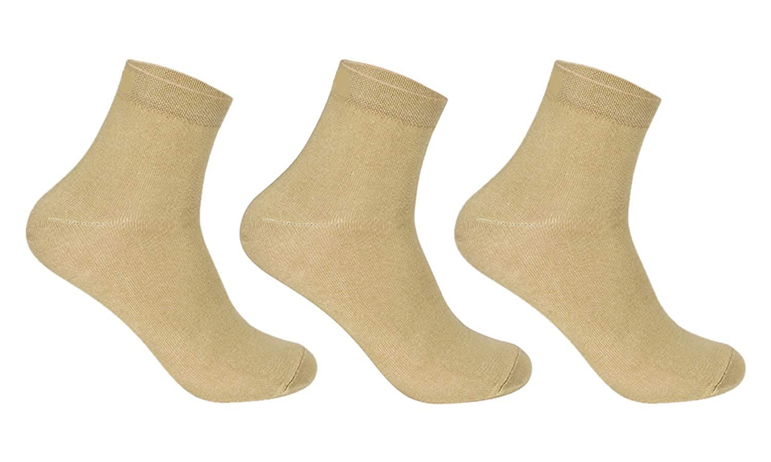 liyana collection Men's and Boy's Khaki Premium Ankle Length Socks, Mid Calf Length Socks, Formal Socks, Office Socks-picture-10