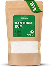RheinNatur Xanthan Gum Pulver 250 g - Natürliches Bindemittel - Stabilisator für Eis, Suppen, Soßen - Xanthangummi Verdickungsmittel - Geschmacksneutral & Vegan