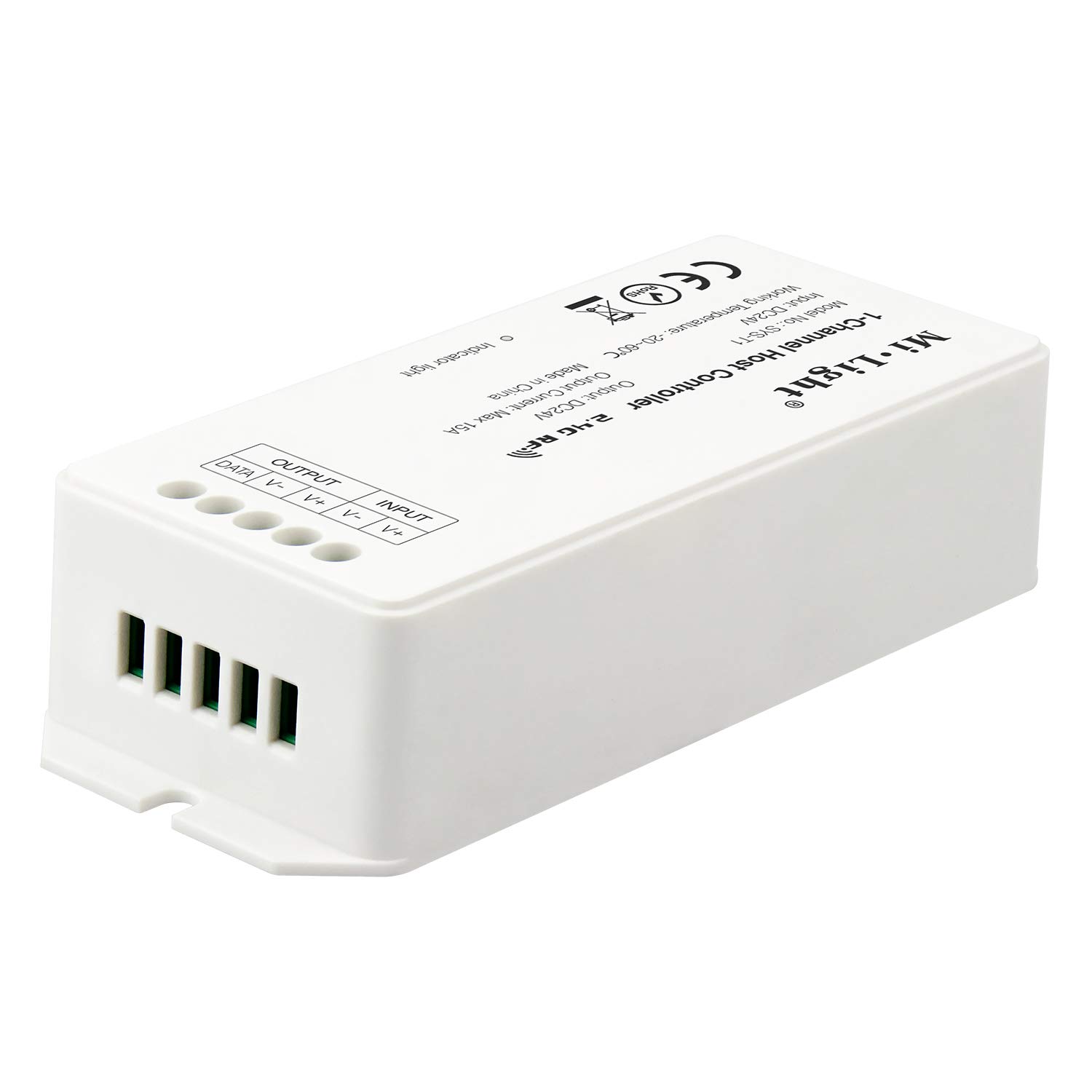 LIGHTEU®, Milight Miboxer 1 Kanal Host Controller, 15A DC, 24V, max. 360W, funktioniert nur mit untergeordneter Außenleuchte der Milight SYS-Serie Subordinate LED controller, SYS-T1
