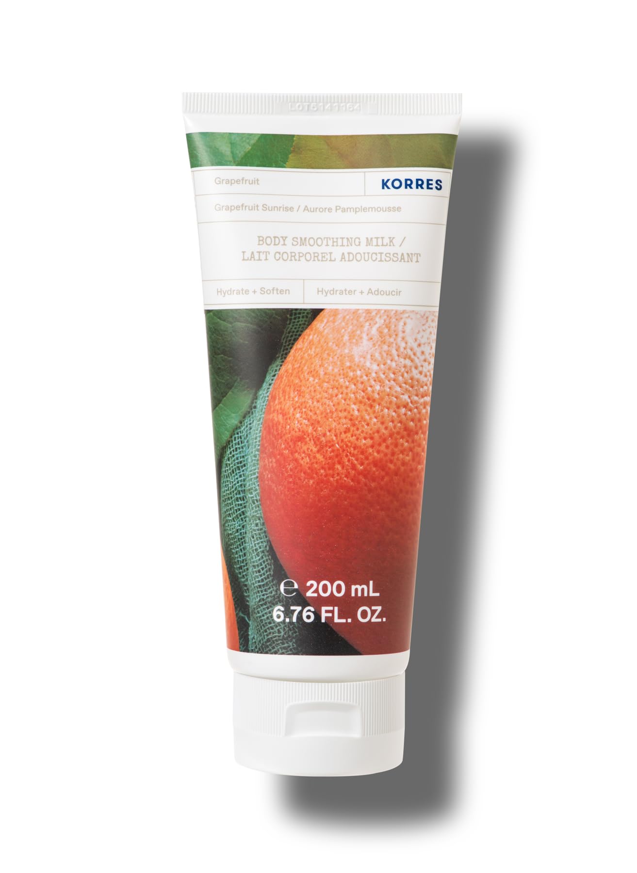 KORRES GRAPEFRUIT SunRISE düzleştirici vücut sütü, Aloe Vera, vegan, dermatolojik olarak test edilmiştir, 200 ml