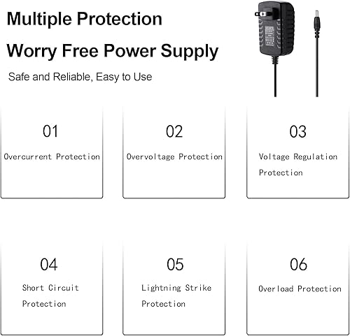 Miniatura 3 de Adaptador de alimentación de 21 W, 15 V, 1,4 A, CA/CC, adaptador de cargador de fuente de alimentación de 6.7 pies, pieza de repuesto de accesorios