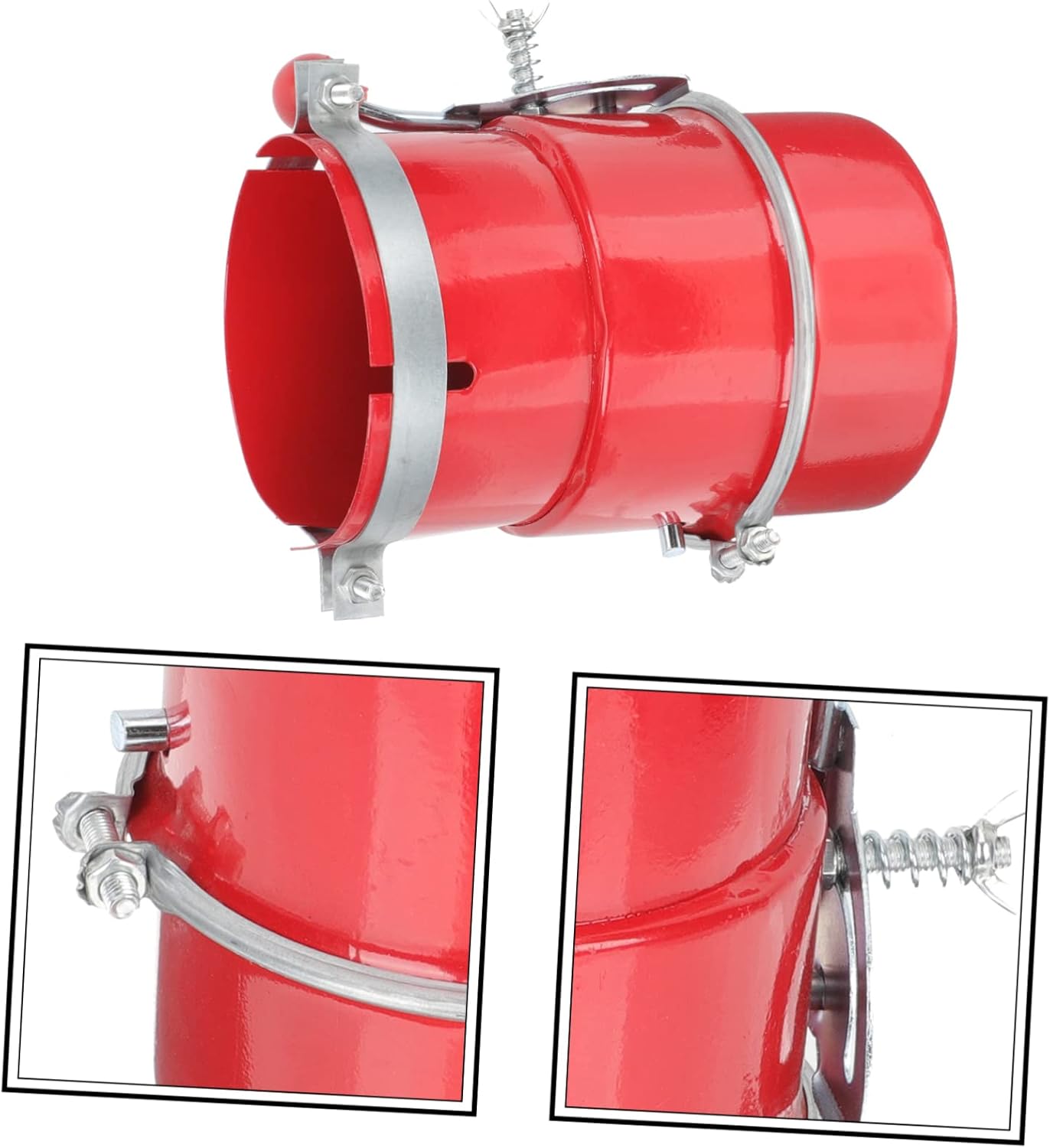 SOLUSTRE 110mm Clamp on Car Exhaust Spark Arrestor Accessory for Vehicle Protection
