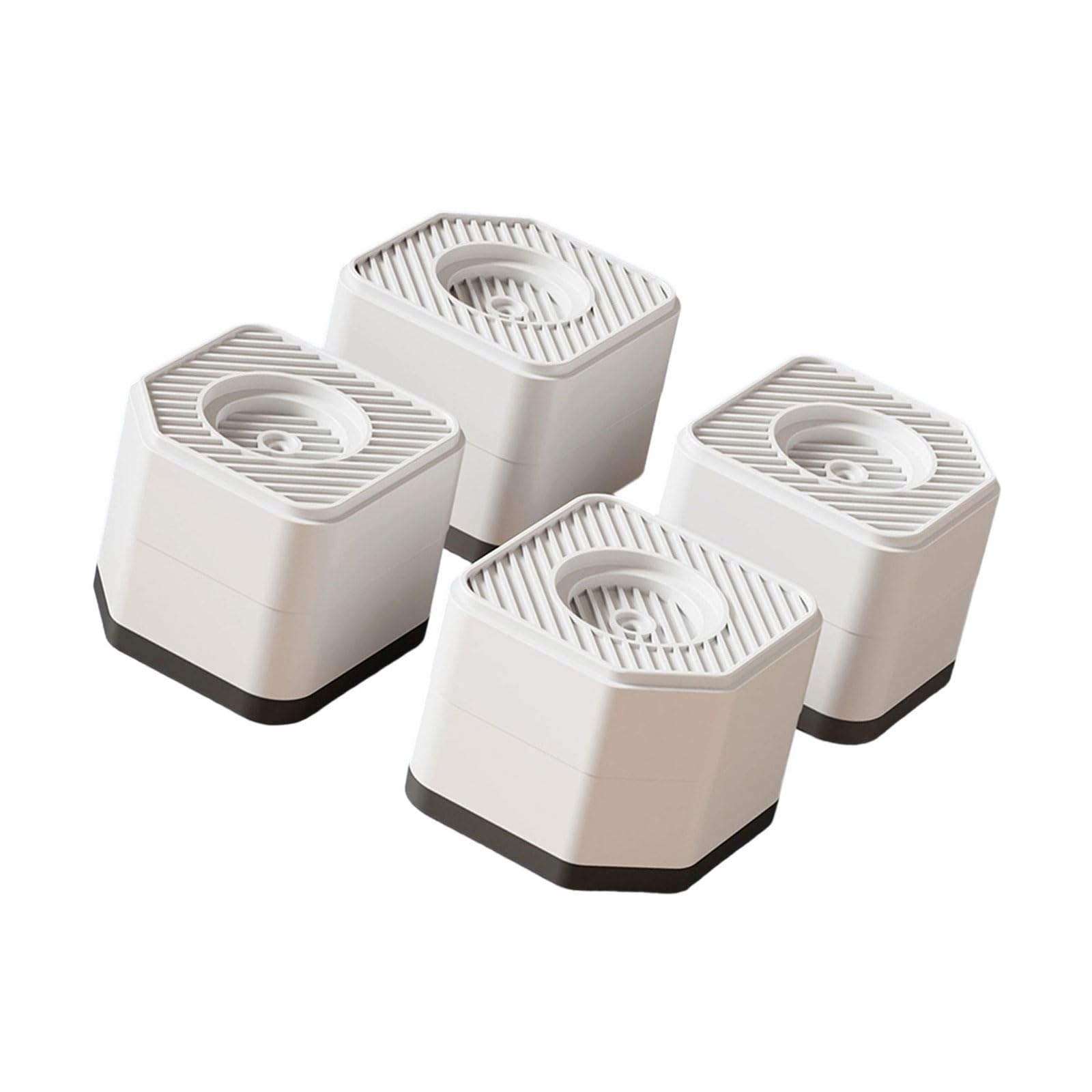 Shurhome 4Pcs Adjustable Shockproof Feet Pads for Washing Machine Dryer, Refrigerator Stabilizer Base, Anti-Vibration Floor Protector Shock Absorbing Refrigerator Washing Machine Stand