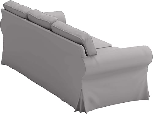 Miniatura 2 de Funda de repuesto de algodón pesado para sofá UPPLAND compatible con IKEA UPPLAND de tres asientos (sofá Uppland gris claro)