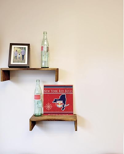 Fan Creations Letrero cuadrado de coordenadas de New York Redbulls