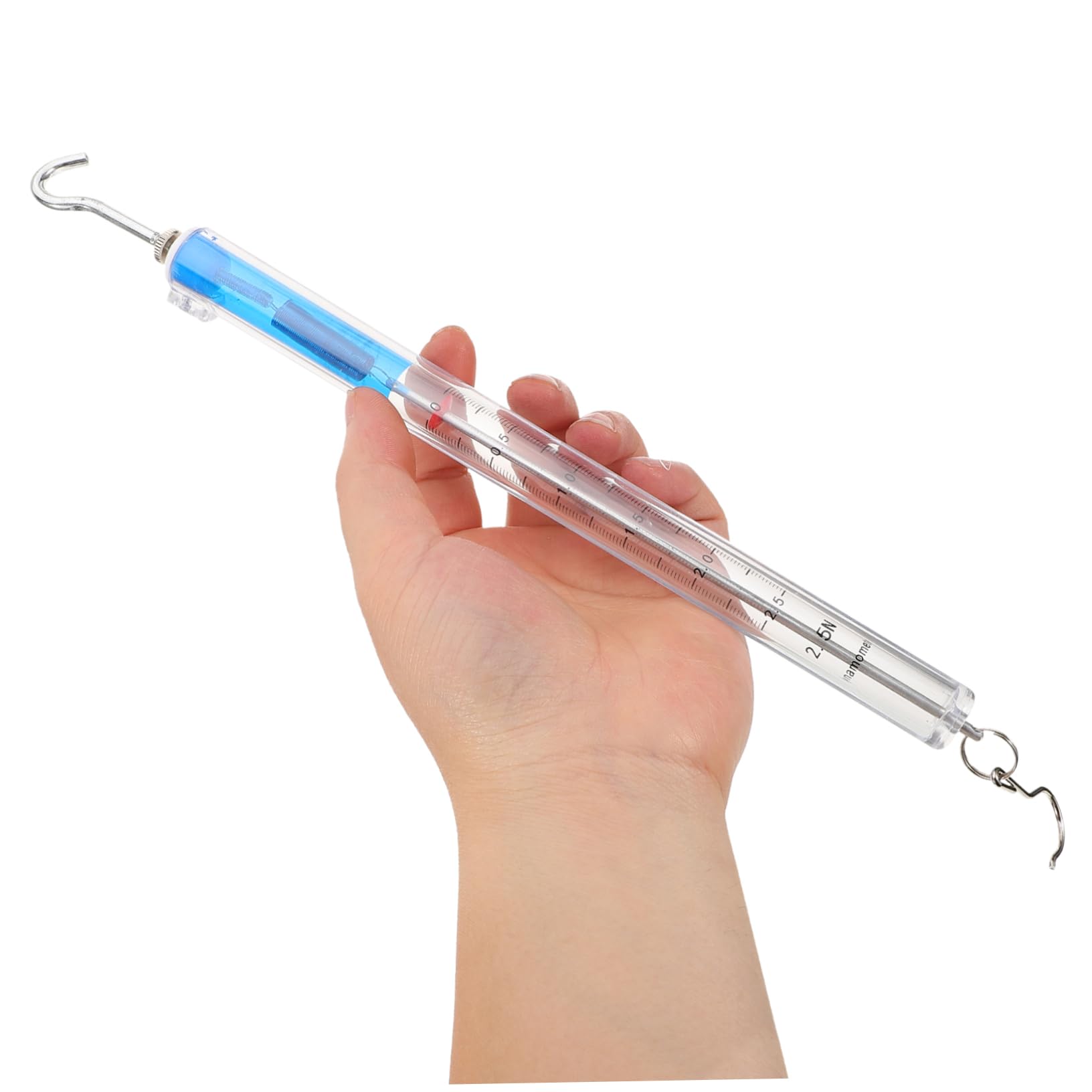 CIYODO Hanging Tube Spring Scale 2.5n Newton Spring Scale Balance for Physics Experiment