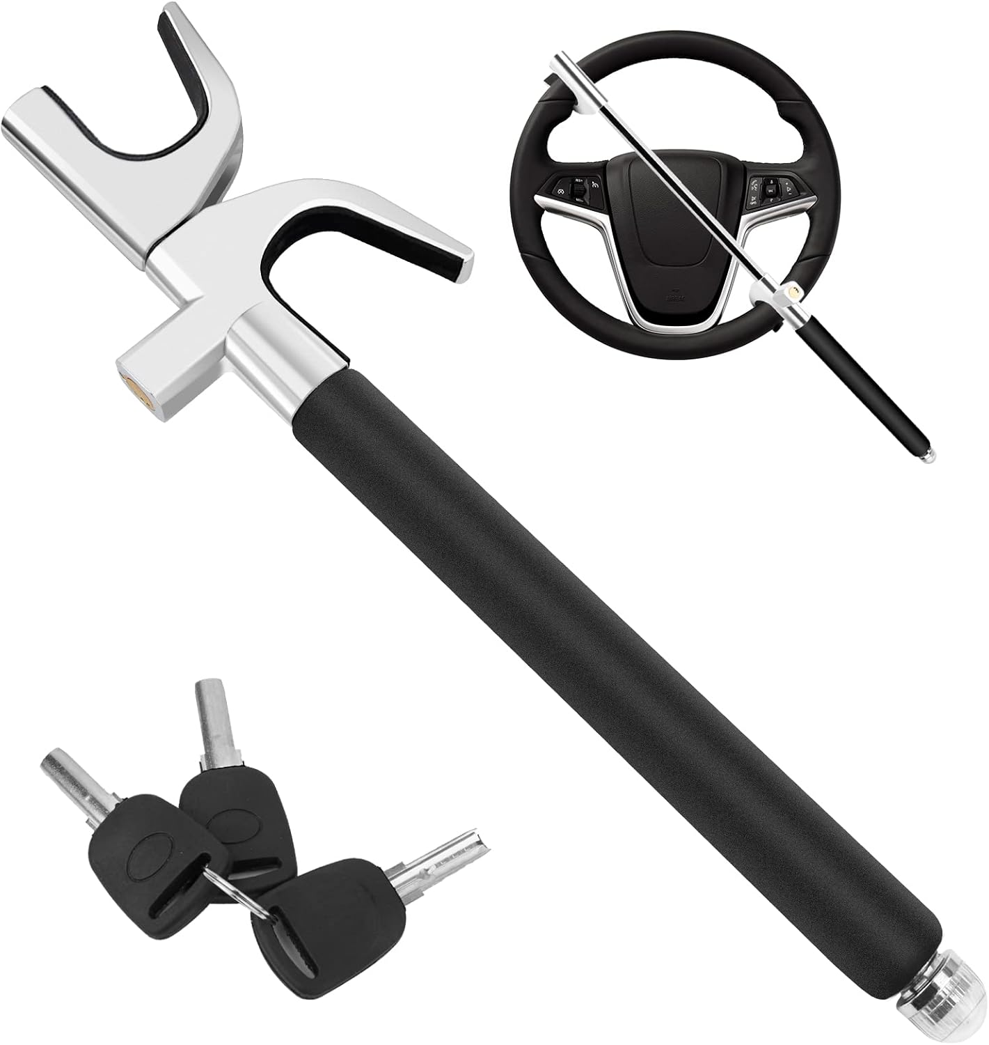 SURDOCA Multifunction Steering Wheel Lock High Security Anti Theft