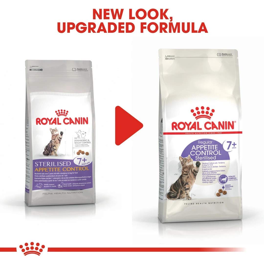 Royal Canin Feline Sterilised +7 Appetite Control, 1er Pack (1 x 3,5 kg) | 1er Pack