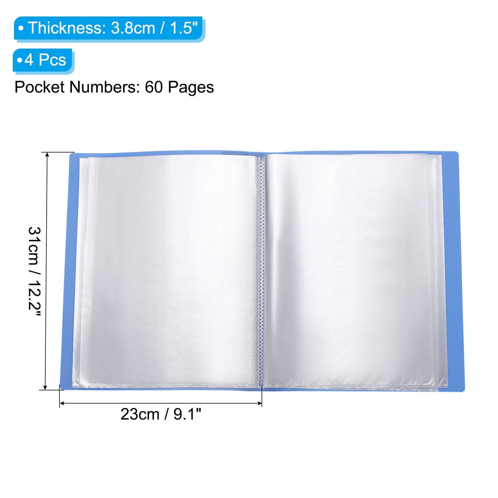 PATIKIL 8.5x11 Binders with Plastic Sleeve - Image 2