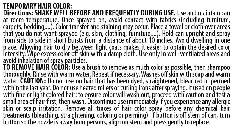 Miniatura 6 de Spray temporal de color naranja para el cabello, lavar - 3.00oz