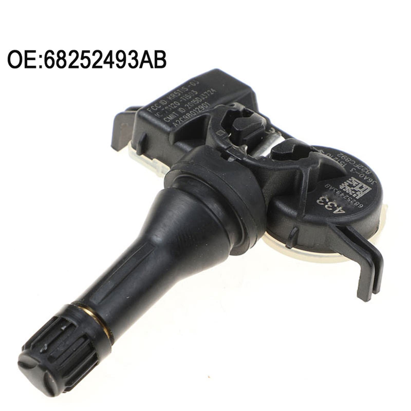 Capteurs Pression Pneus TPMS Pour Jeep Renegade 2014-2021 - 4 Pièces, Référence 68252493AB, Batterie 5 Ans