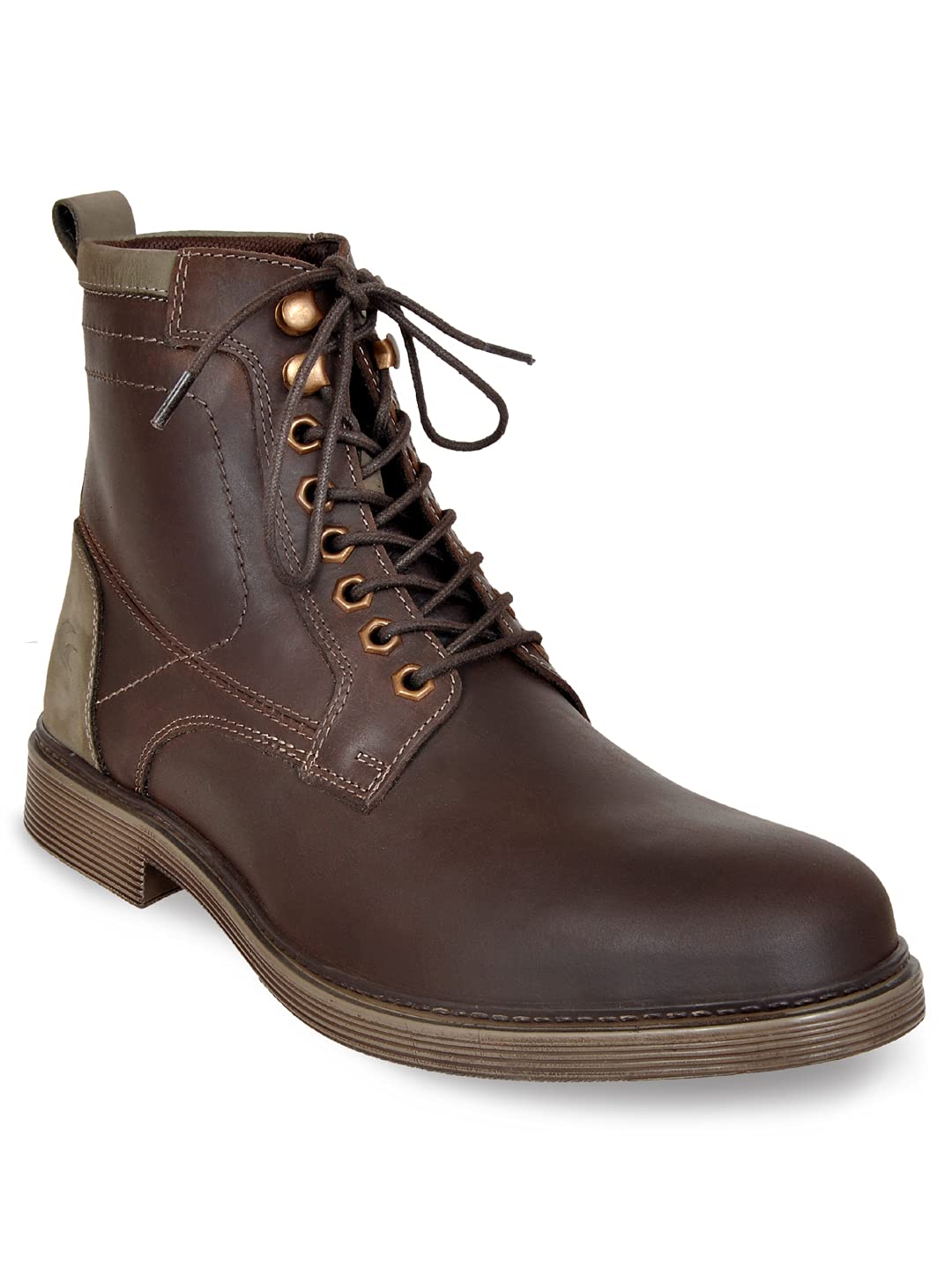 Allen Cooper Genuine Premium Leather Luxury Memory Foam High-Top Ankle Boots Shoes for Men(19162|Brown|Size-7) (B09FDQ6G7D) Amazon Price History, Amazon Price Tracker