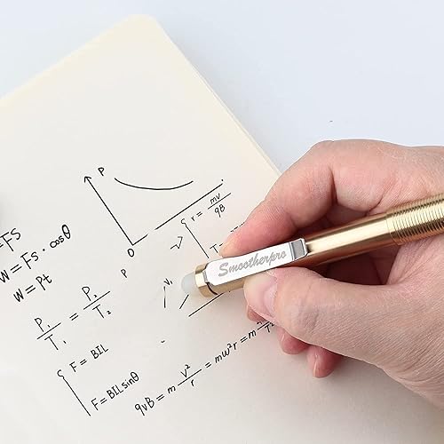 Miniatura 6 de SMOOTHERPRO Bolígrafo de acción de perno de latón macizo borrable compatible con Pilot FriXion Recarga Durable Pen Clip para EDC Pocket Business