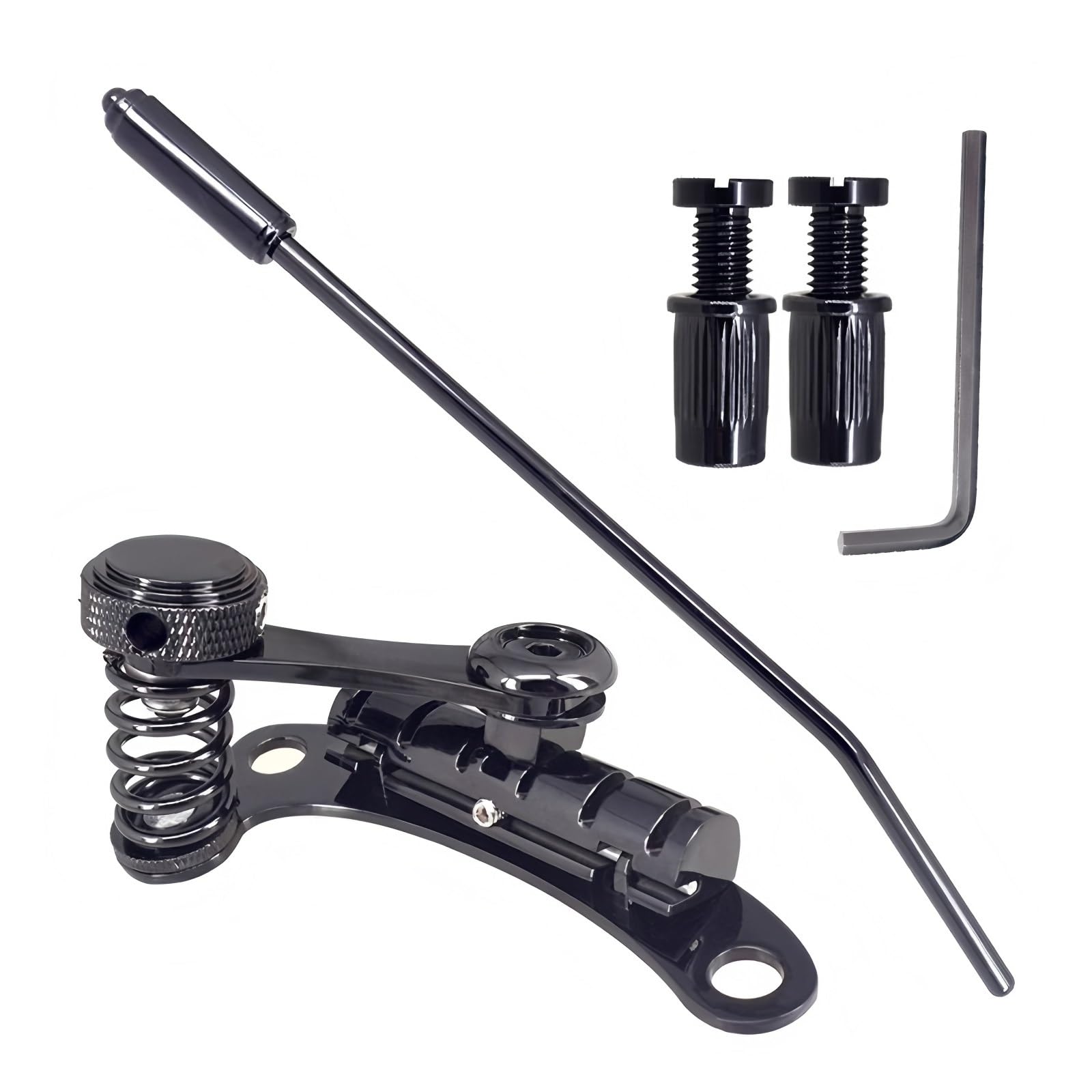 Guitarra Eléctrica Jazz Tremolo Puente Y Cordal Accesorios Profesionales Puente De Guitarra Profesional(Bk)