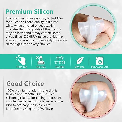 Miniatura 5 de ZoneFly Olla interior de acero inoxidable compatible con olla instantánea de 6 cuartos de galón, olla de cocina original para olla de repuesto