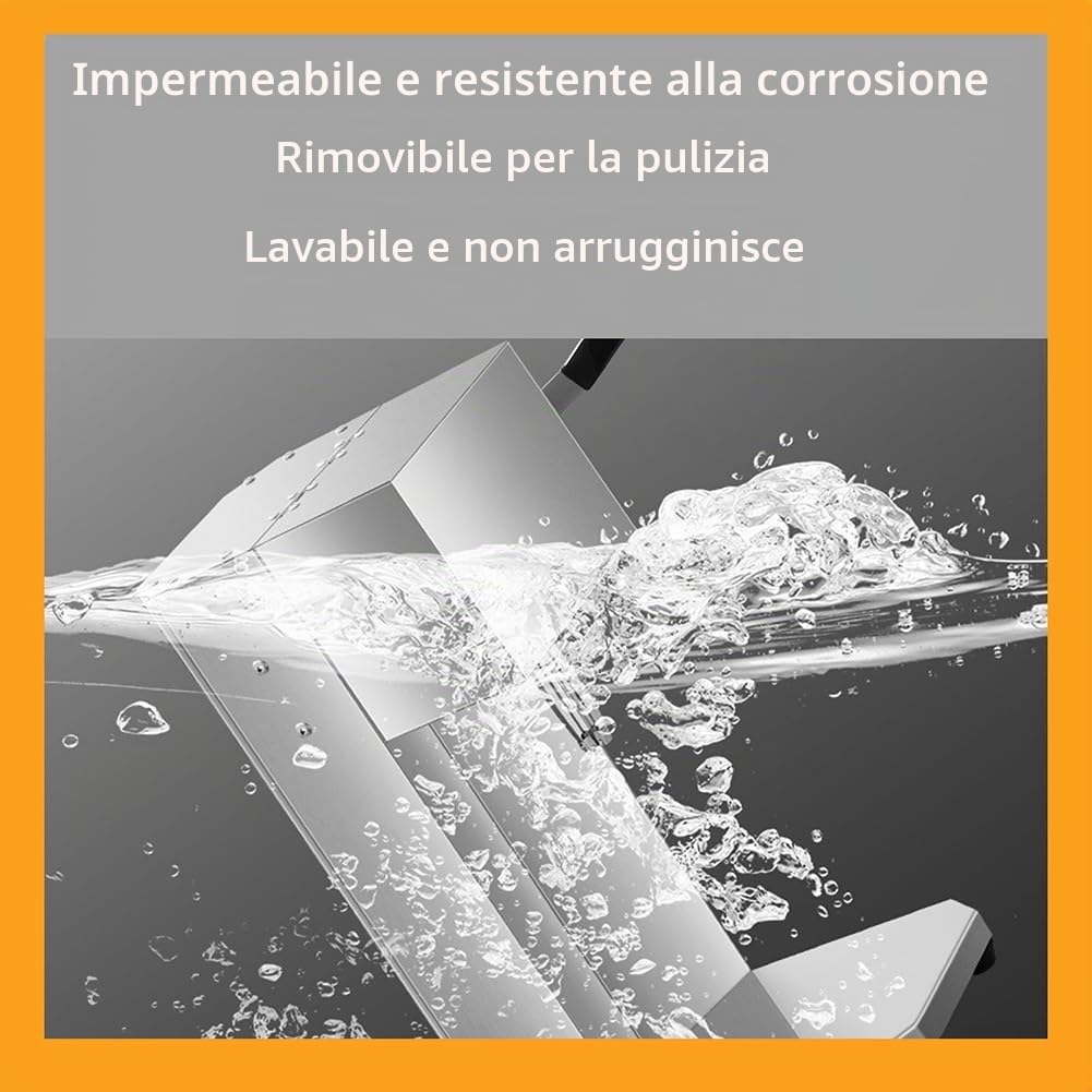 Spremiagrumi arancione - Potente spremiagrumi elettrico con design in acciaio inossidabile, impugnatura morbida, controllo della polpa 3s per massimizzare l'estrazione del succo - Qualità commerciale,
