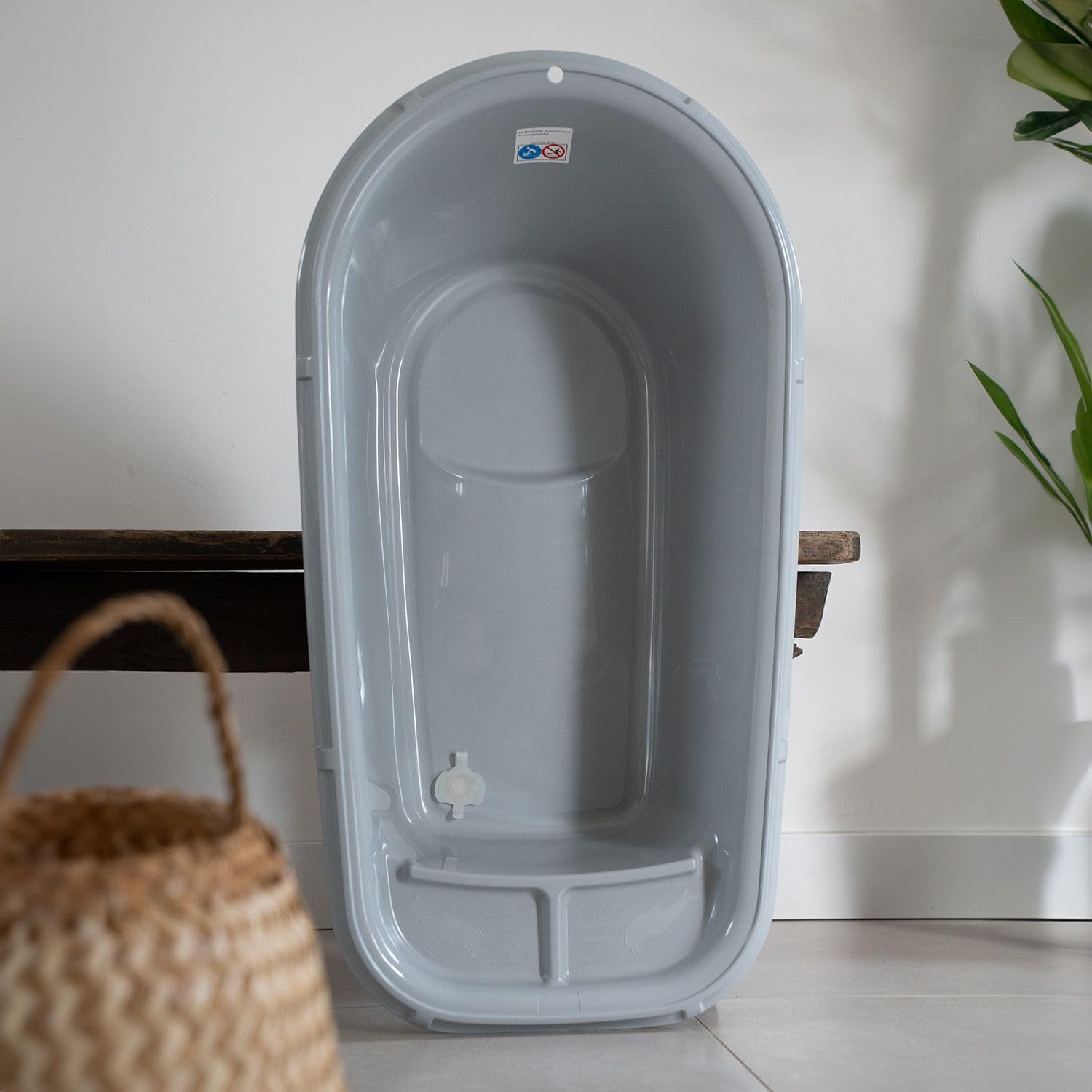 THERMOBABY Baignoire LUXE Bain de bébé Gris Charme Fabriqué en France
