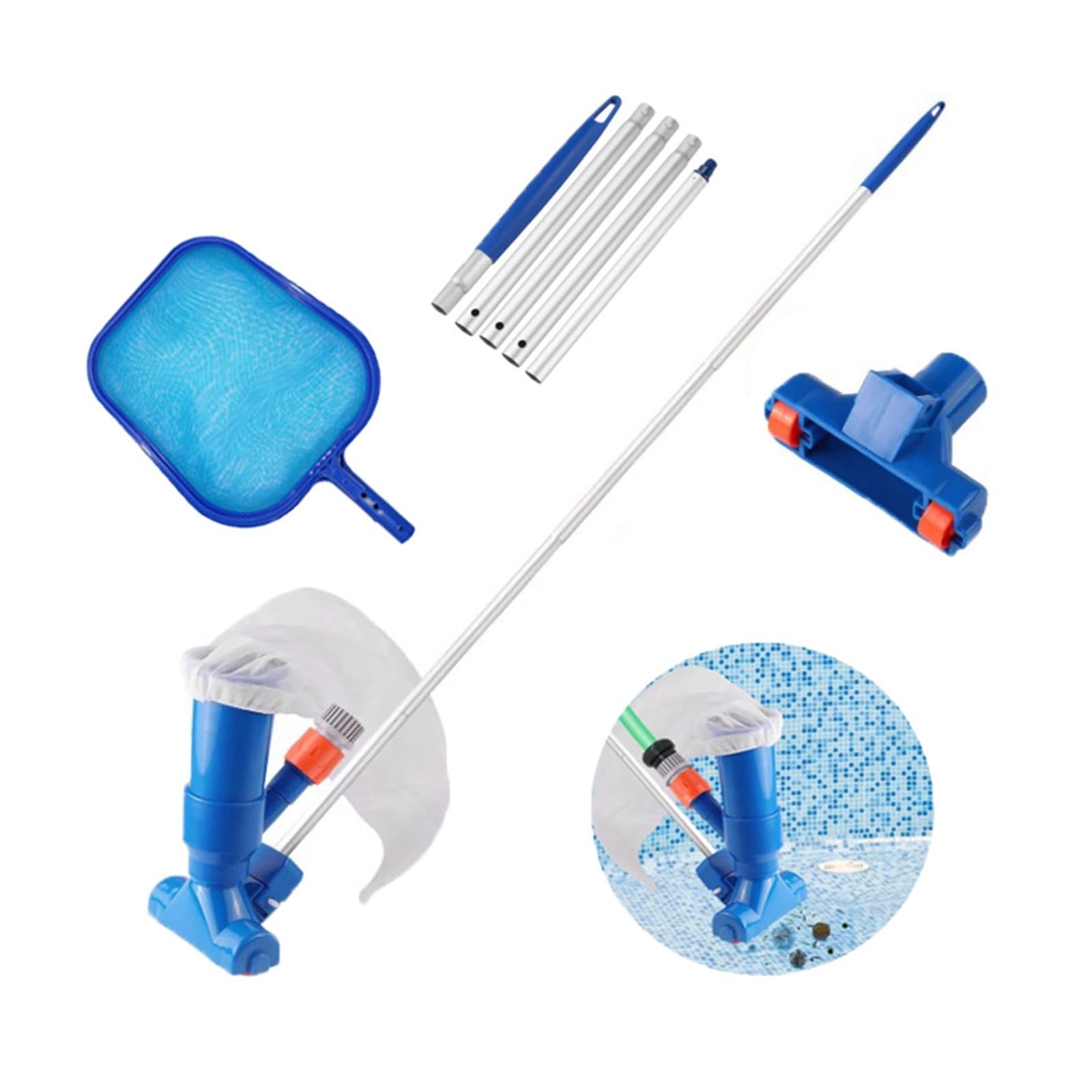 Filtros Piscina, Kit de limpieza al vacío for piscina al aire libre, limpieza de fondo de piscina, filtro de red for piscina, juego de aspiradora for piscina, herramienta de limpieza for piscina