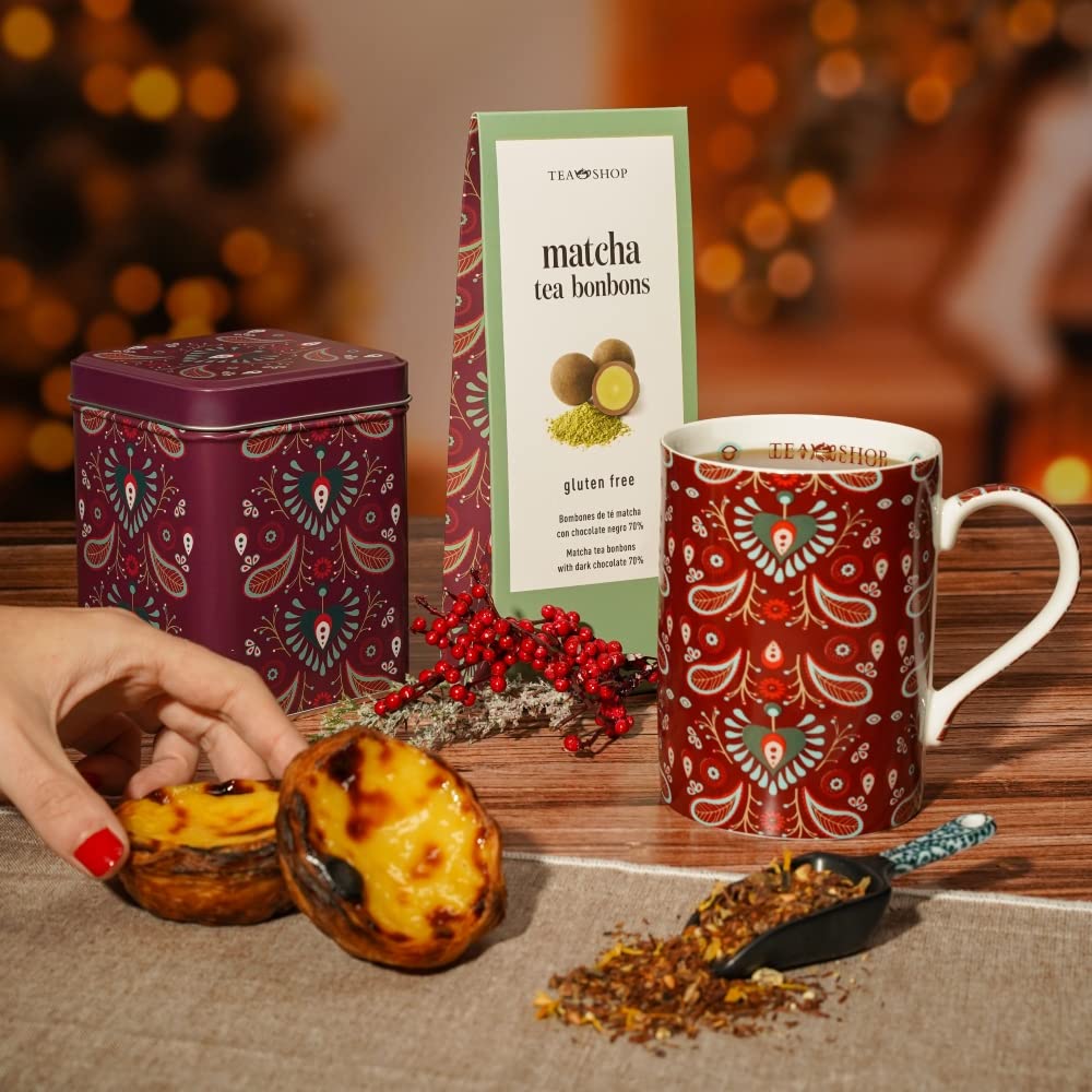 TEA SHOP - Rooibos Portuguese Delight 100g - 50 Tazas - Formato a Granel - En Hojas - Infusiones Sin Teína - Infusión Dulce y Cremosa - Isotónico y Revitalizante — view 4