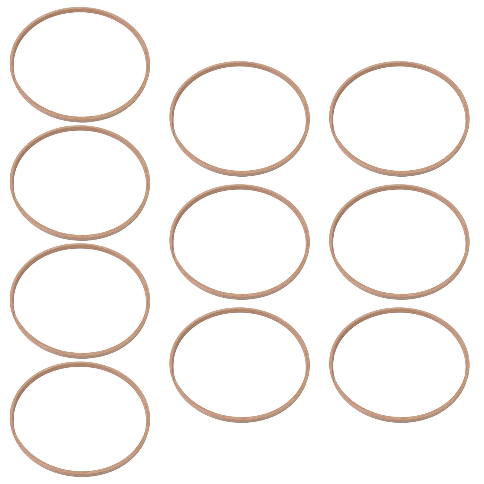 Carotoe Xl Of 10 Wood Floral Hoop Round Craft Hoop Wood Wreath Rings For Art Craft Wedding Wreath Dream Catcher Making Set
