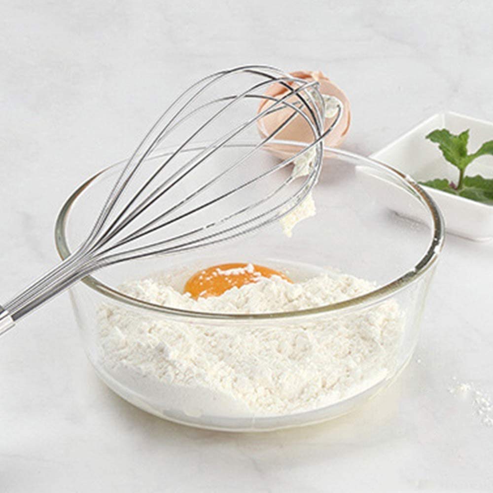 Frullino for le uova Frullatore for sbattere, Utensile da cucina Frullino for le uova Frusta in acciaio inossidabile Frusta for uova Frusta a filo Frusta for uova Impugnatura morbida