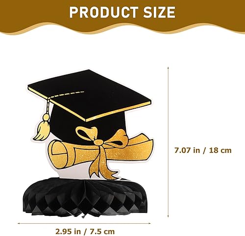 Miniatura 6 de 1 Set Graduation Season Cellular Station Congrats Grad Honeycomb Diploma Honeycomb Graduation Honeycomb Centerpiece College Graduation Decorations